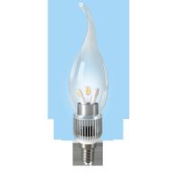 Gauss LED светодиодная свеча для хрустальных люстр(прозрачная) на ветру 5W E14 2700K